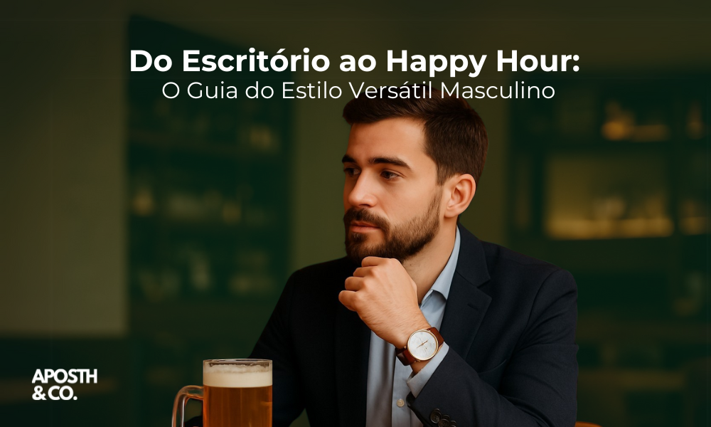 Do Escritório ao Happy Hour: O Guia do Estilo Versátil Masculino