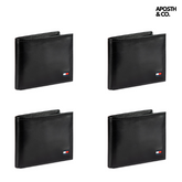 Kit Luxo: 4 Carteiras TH Couro Legítimo [Compre 2 Leve 4]