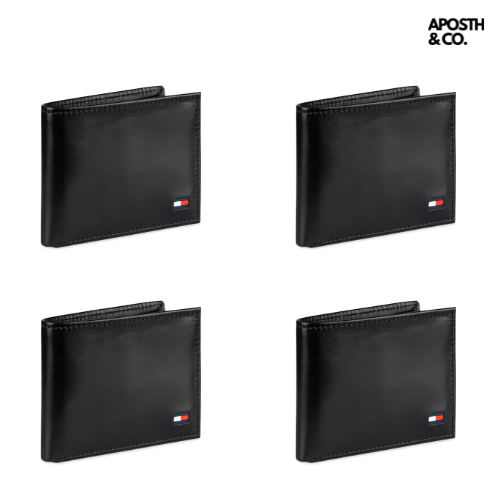 Kit Luxo: 4 Carteiras TH Couro Legítimo [Compre 2 Leve 4]